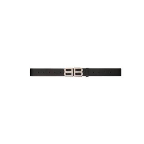 Men's Balenciaga Bb Hourglass Large Belts Black | 1425KPYFU