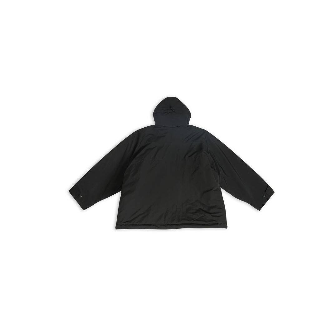 Men's Balenciaga Bb Icon Kick Parka Jackets Black | 0671CFQBA