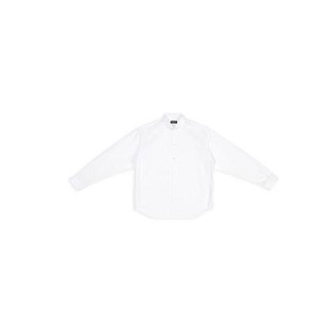 Men's Balenciaga Bb Icon Large Fit Shirts White | 0695NXBZP