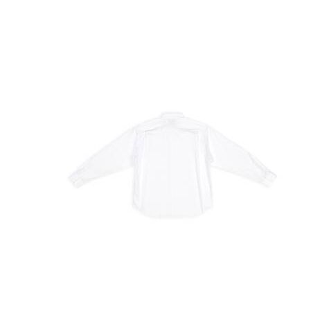 Men's Balenciaga Bb Icon Large Fit Shirts White | 0695NXBZP