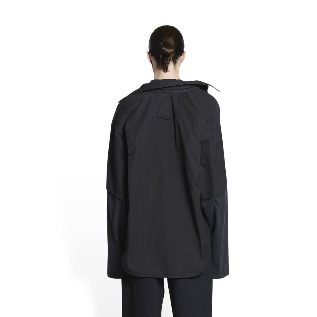 Men's Balenciaga Bb Icon Trompe L'oeil Shirts Black | 6280CBPWX