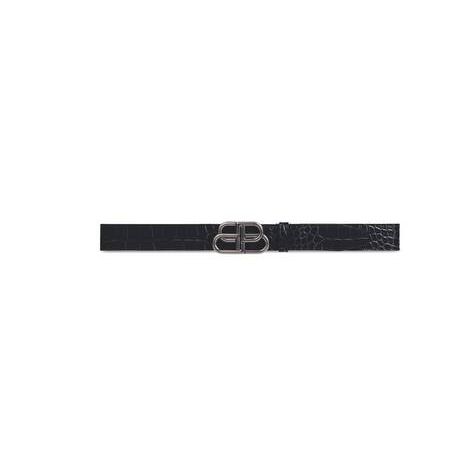 Men's Balenciaga Bb Large Belts Black | 1329ILYSE