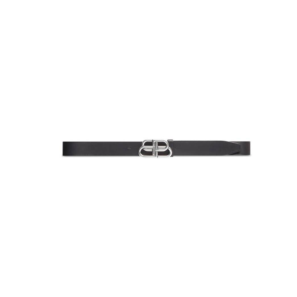 Men\'s Balenciaga Bb Large Belts Black | 6081UNOJH