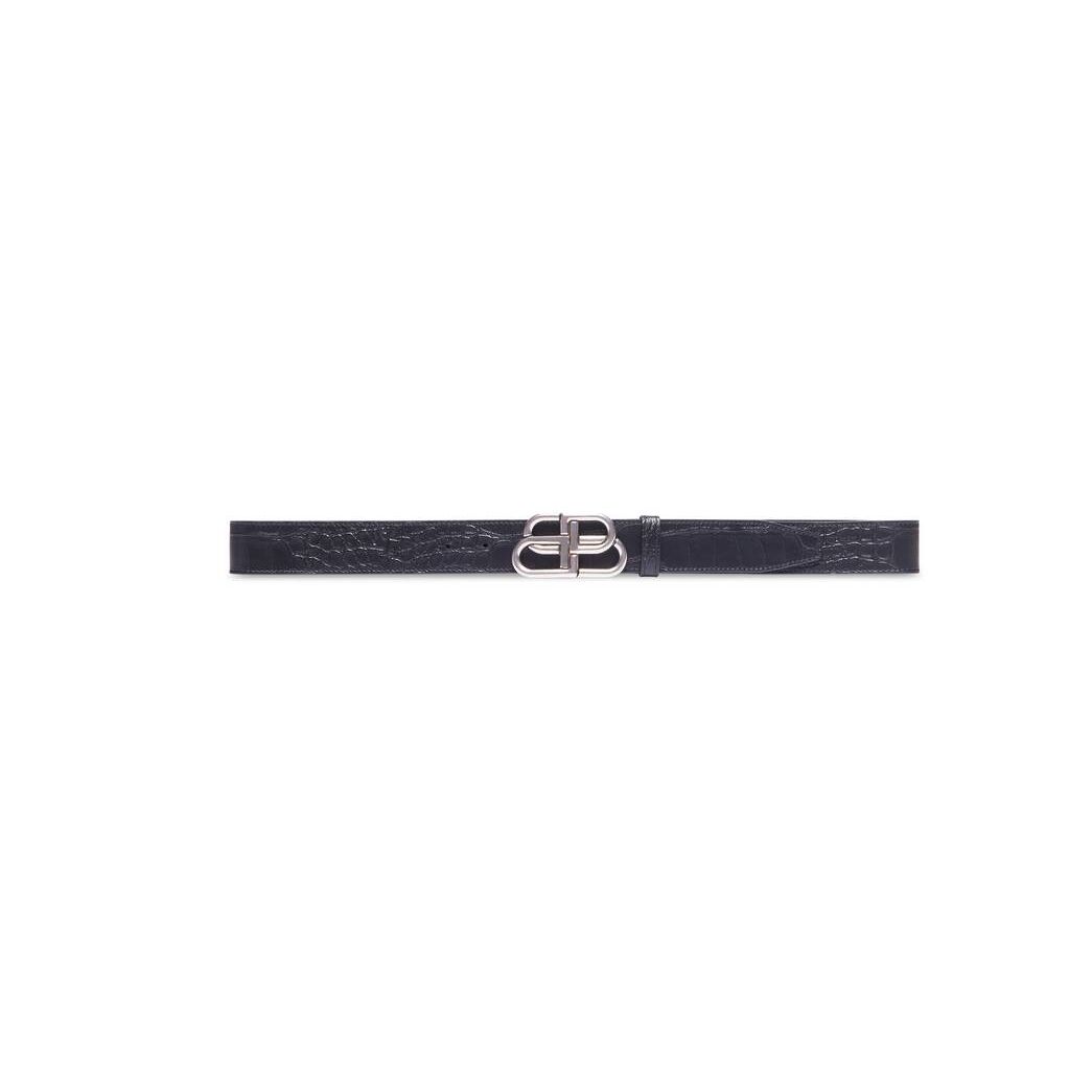 Men\'s Balenciaga Bb Large Belts Black | 9637AQTMI