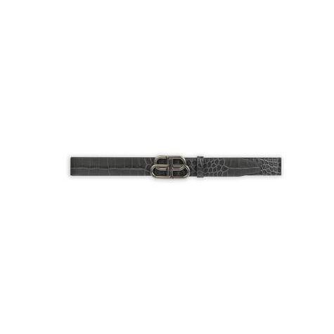 Men's Balenciaga Bb Large Belts Grey | 6520HGOUC