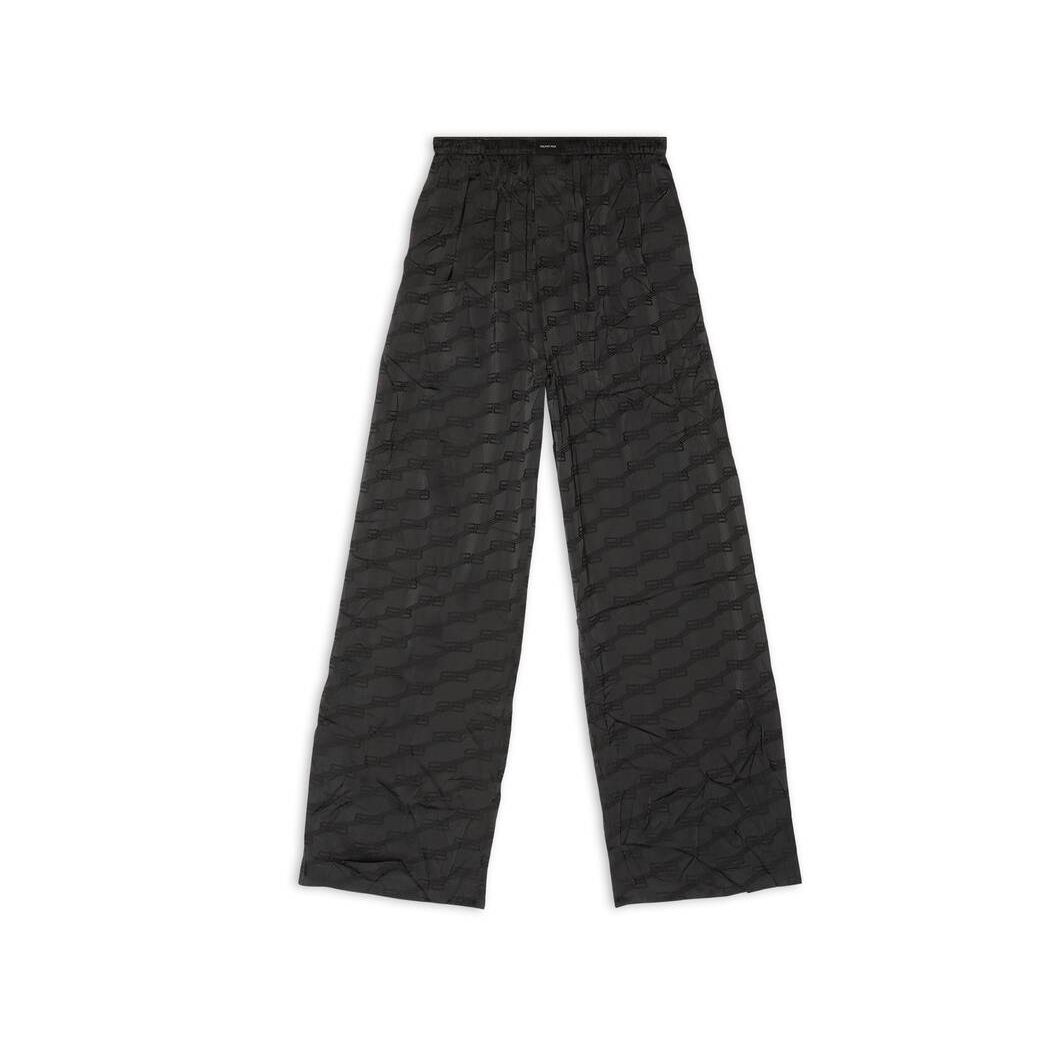 Men's Balenciaga Bb Monogram Pyjama Pants Black | 3795QRCEF