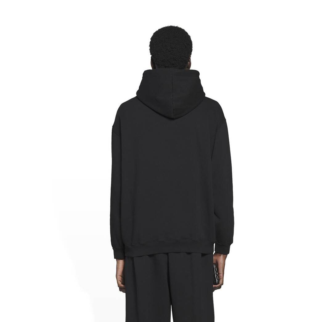 Men's Balenciaga Bb Pixel Medium Fit Hoodie Black | 7863UKIXM