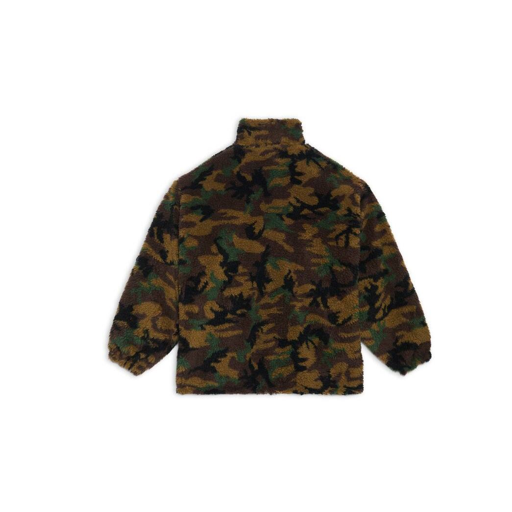 Men's Balenciaga Camo Zip-up Jackets Green | 9461MXFYT