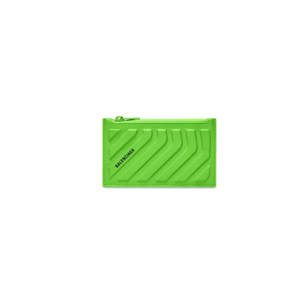 Men\'s Balenciaga Car Long Coin And Cardholders Light Green | 4326WDOKY