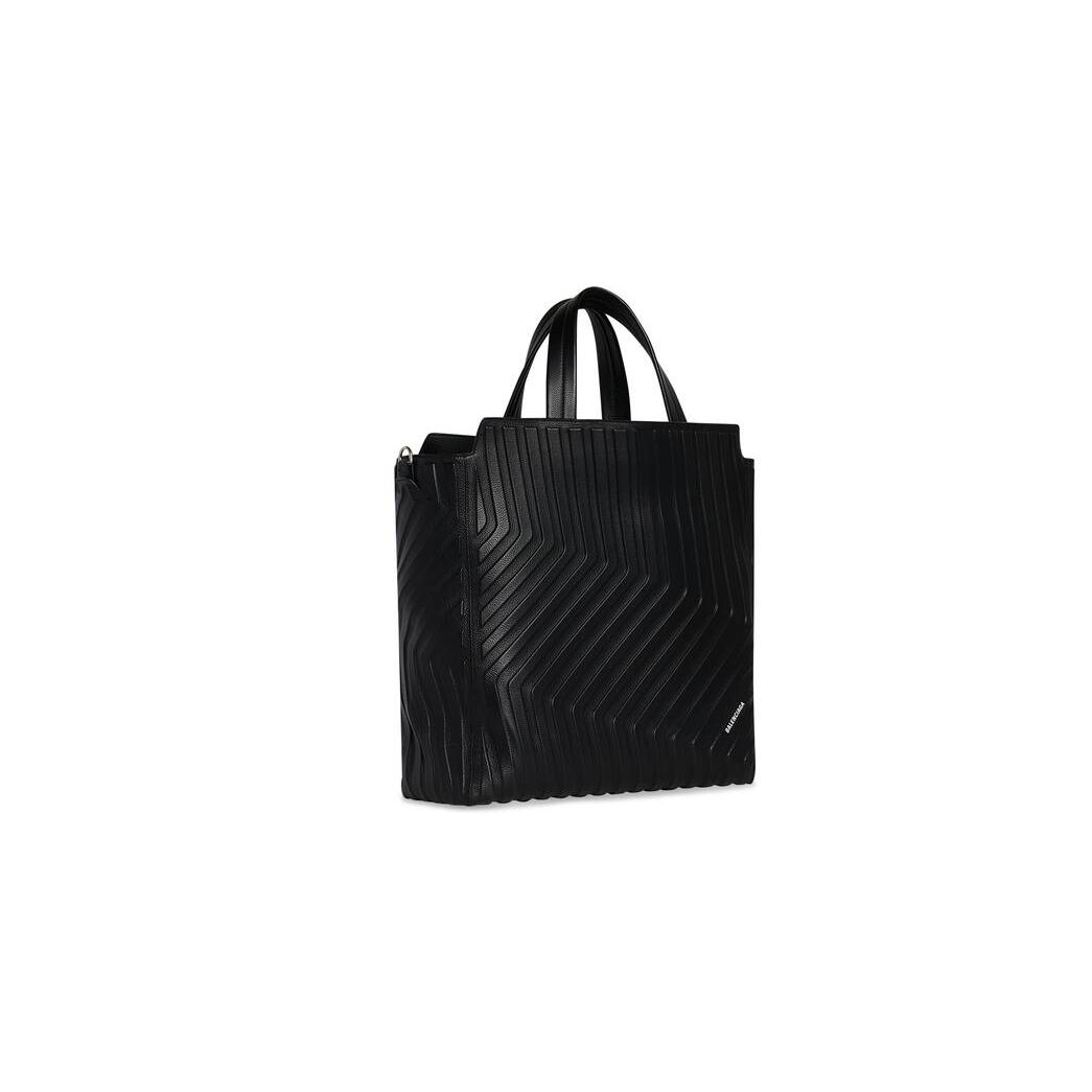 Men's Balenciaga Car Medium North-south Tote Bags Black | 1209DRLFE