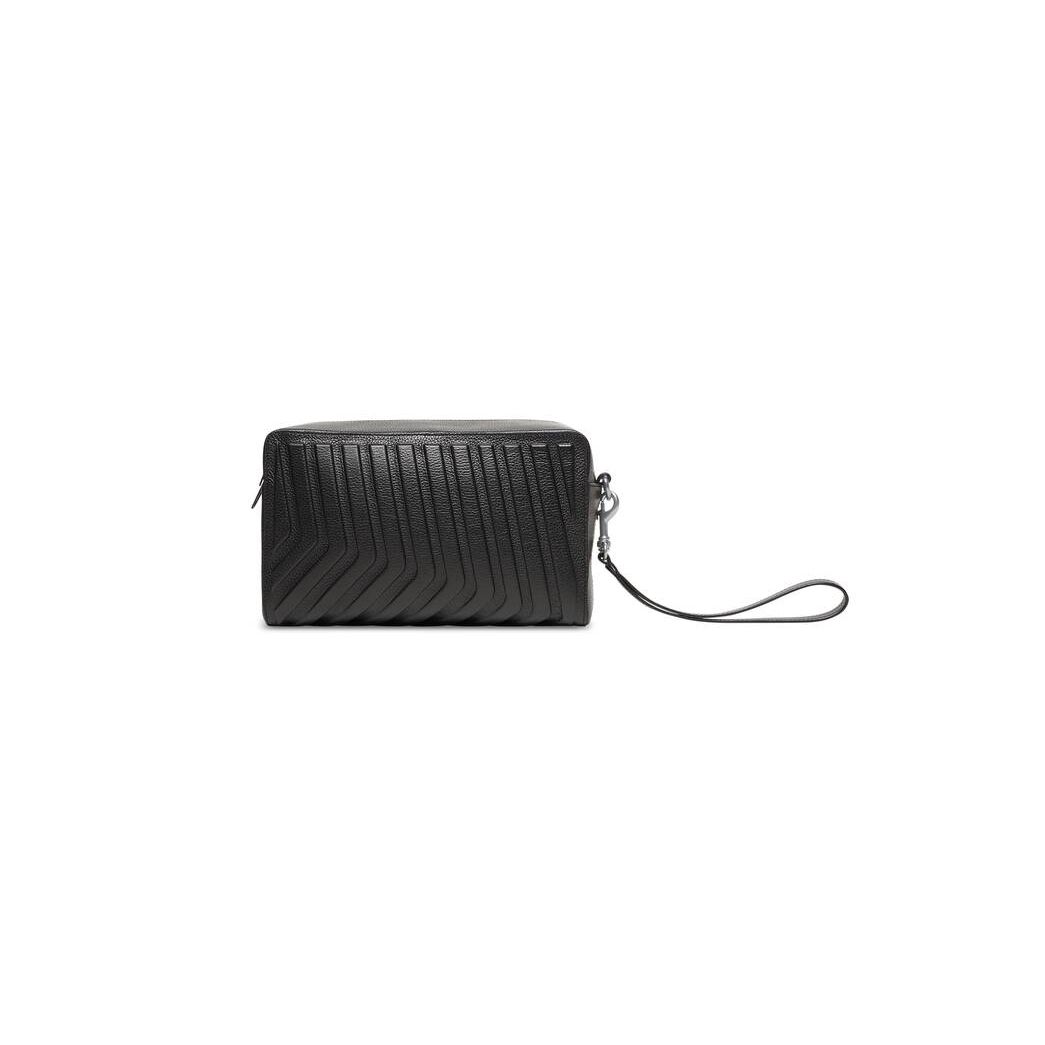 Men's Balenciaga Car Toiletery Pouch Pouches Black | 2178FXWOI