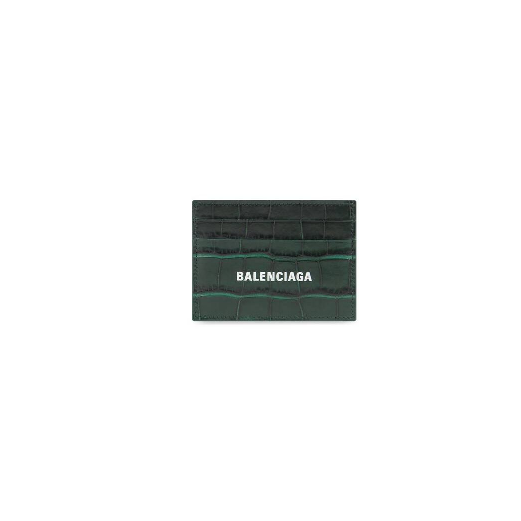 Men\'s Balenciaga Cash Cardholders Green | 8230DVQXW