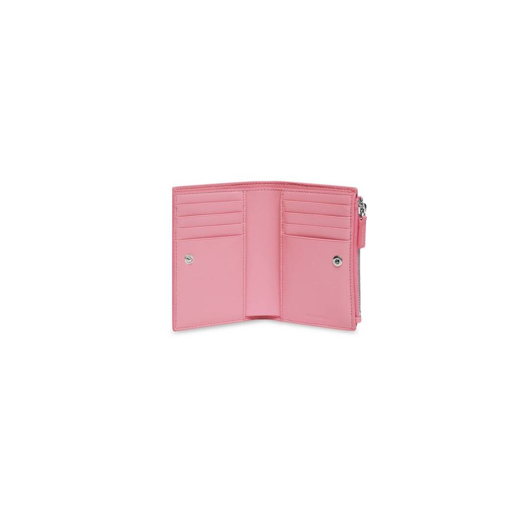 Men's Balenciaga Cash Folded Vertical Cardholders Pink | 6079ZSFUH