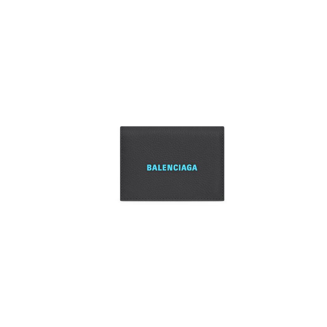 Men\'s Balenciaga Cash Mini Wallets Black | 2365AOJWM