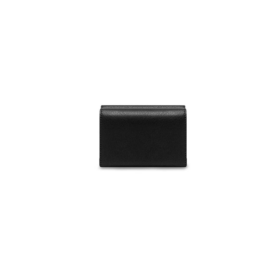 Men's Balenciaga Cash Mini Wallets Black / White | 2690RJYUP