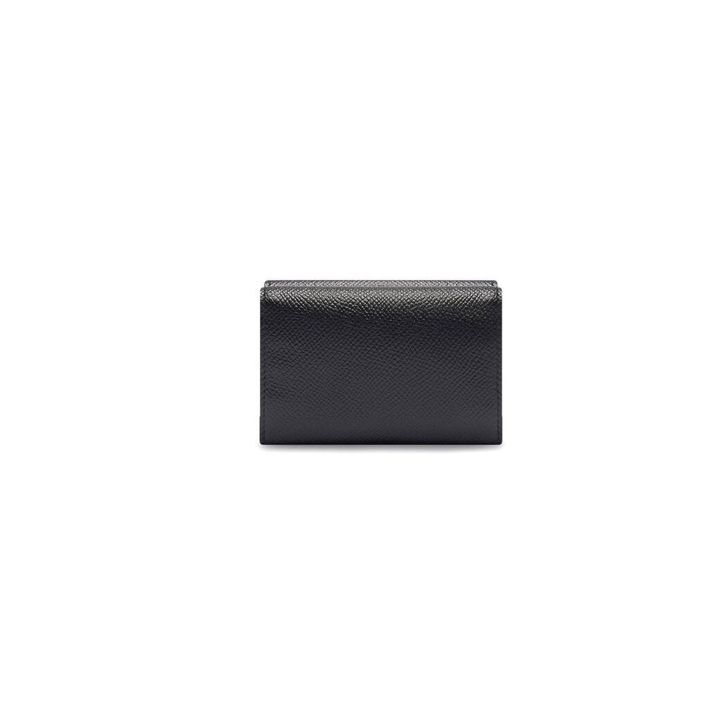 Men's Balenciaga Cash Mini Wallets Black / White | 3158MOATQ