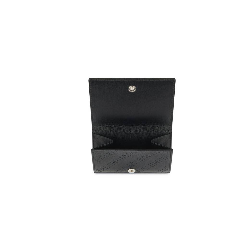 Men's Balenciaga Cash Mini Wallets Black | 6214EHSAG