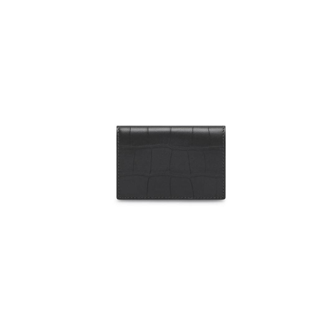 Men's Balenciaga Cash Mini Wallets Dark Grey | 4179BCVUE