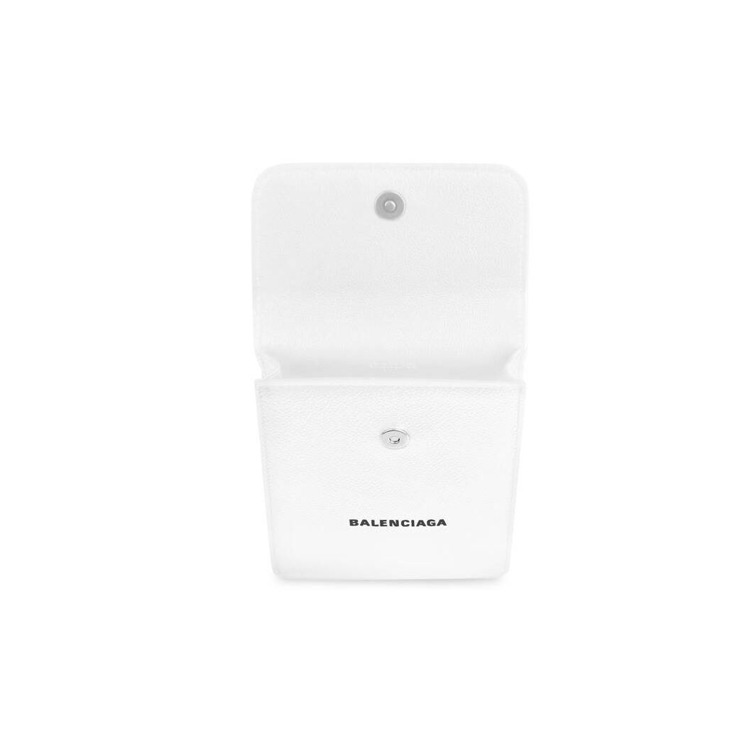 Men's Balenciaga Cash Phone And Card Holder Smartphone Accessories White / Black | 3560NSICP