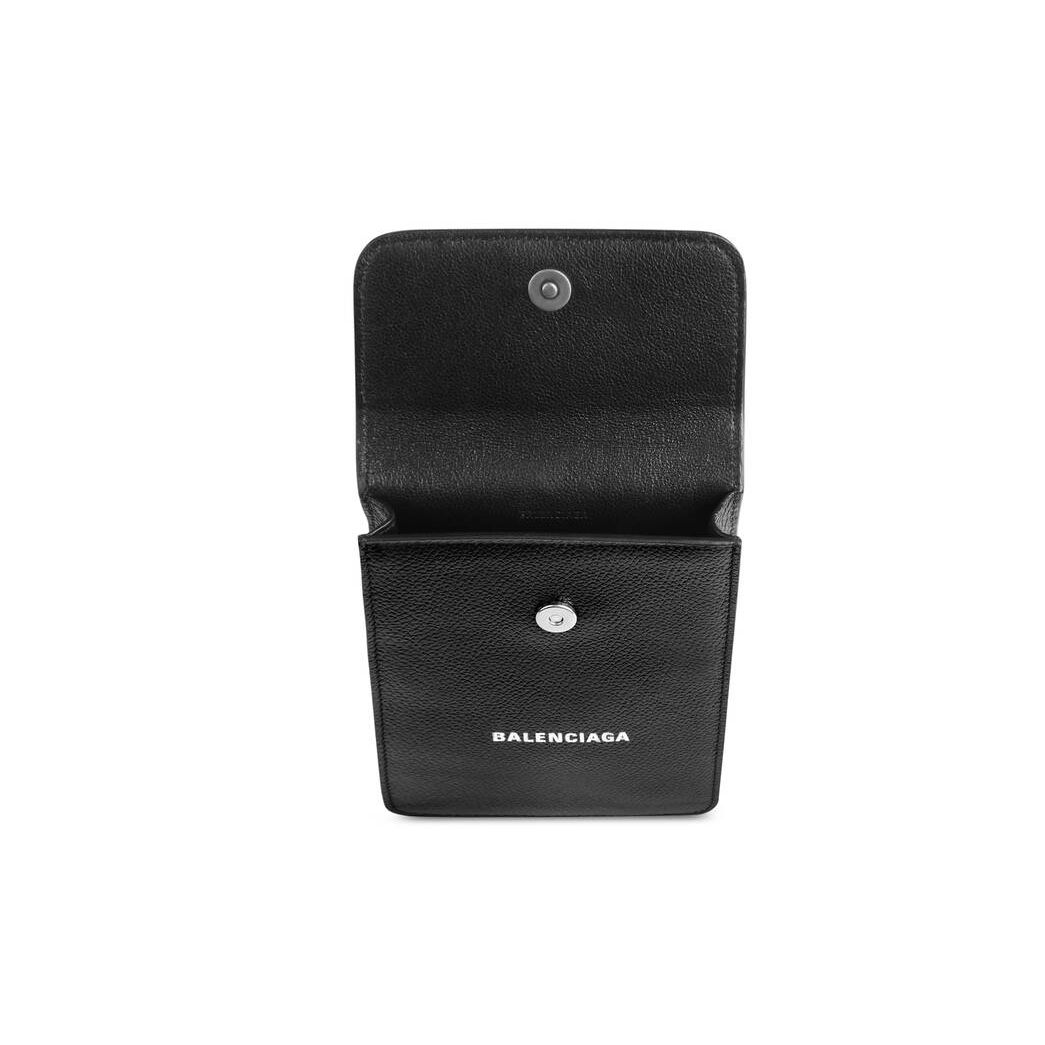 Men's Balenciaga Cash Phone And Card Holder Smartphone Accessories Black / White | 8597VEKSO