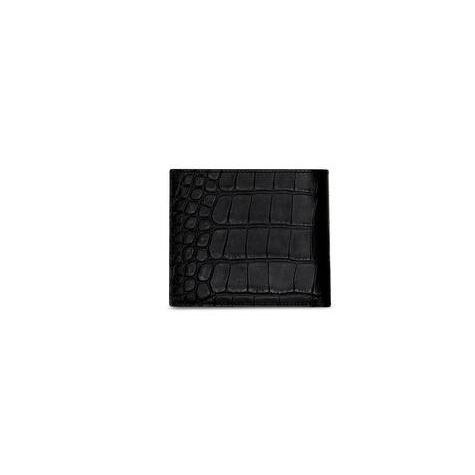 Men's Balenciaga Cash Square Folded Coin Wallets Black | 6891RNWTQ