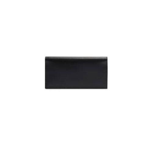 Men's Balenciaga Cash Vertical Long Wallets Black | 2897JKQRG