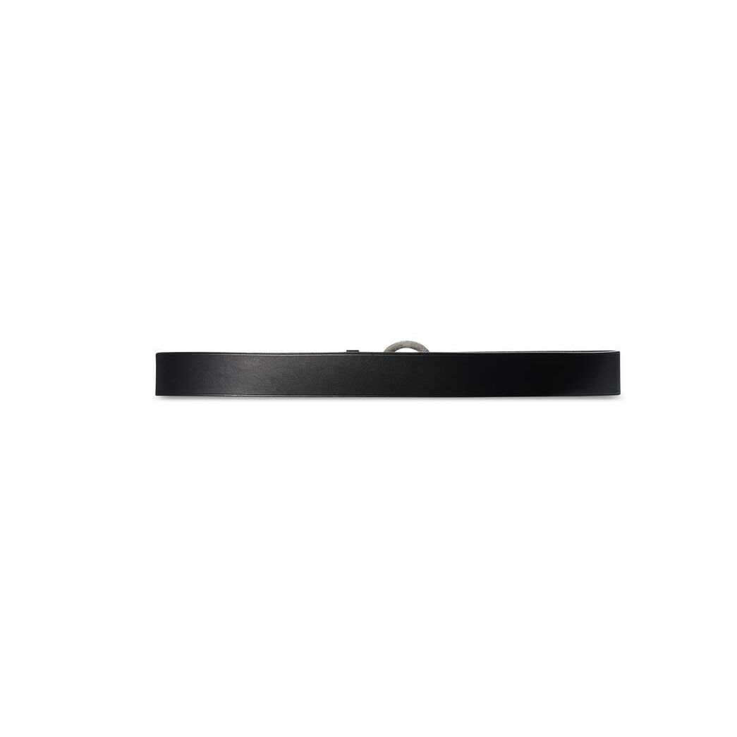 Men's Balenciaga Circled Bb Large Belts Black | 3561QIDSE