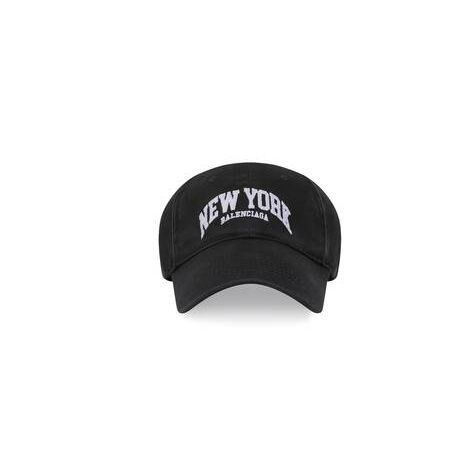 Men's Balenciaga Cities New York Caps Black | 5142HJFUV