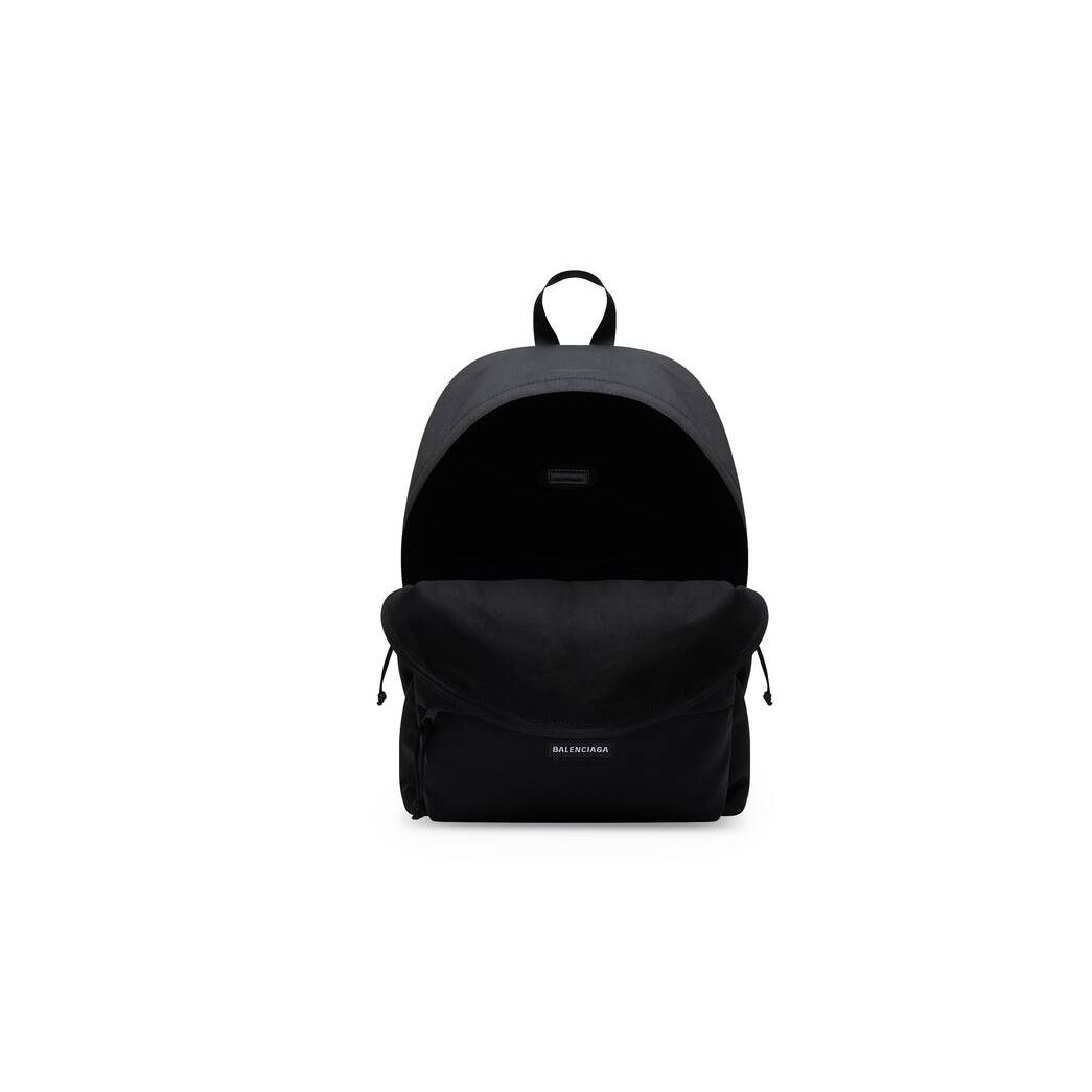 Men's Balenciaga Cities Paris Explorer Backpacks Black | 2653JXGOV