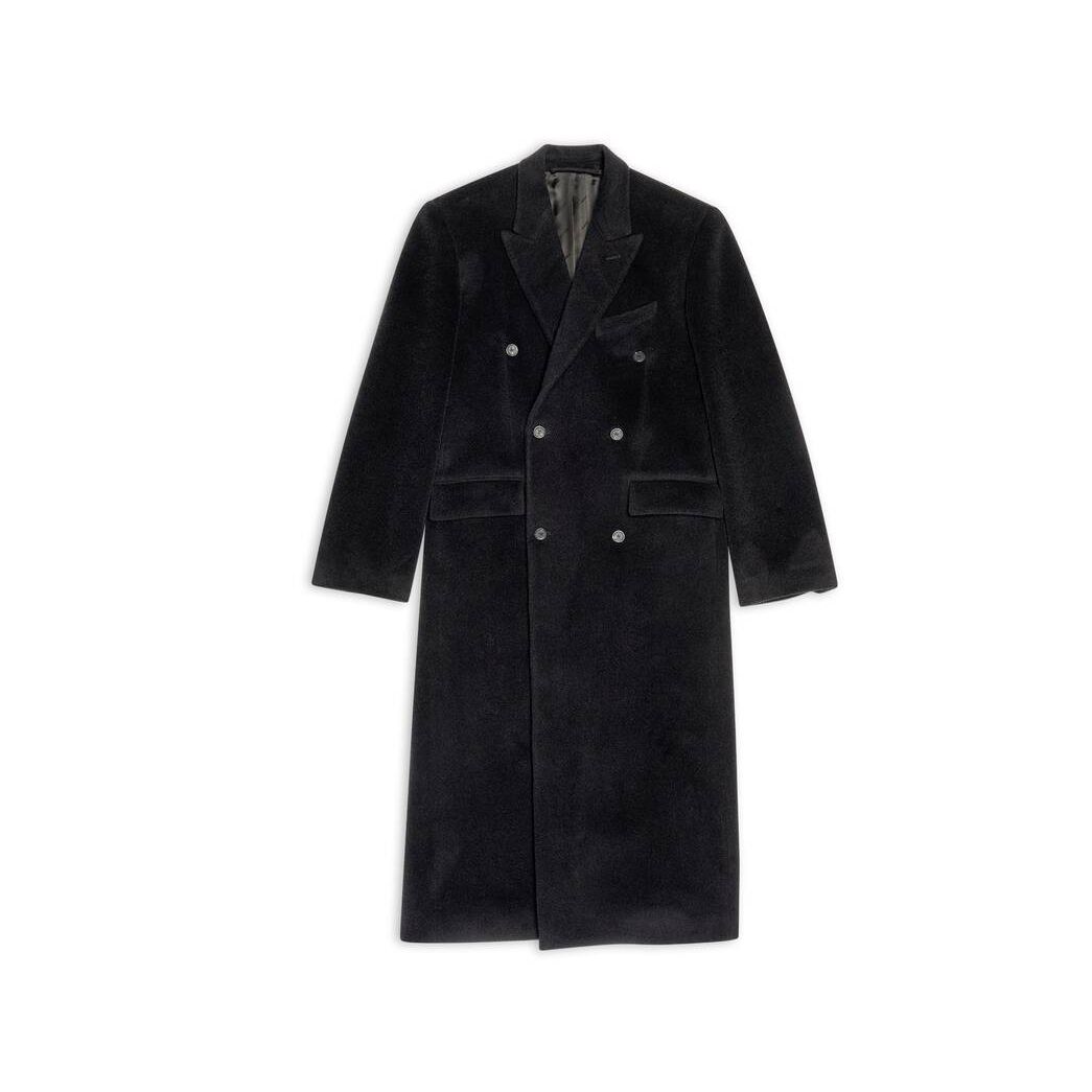 Men's Balenciaga Classic Coat Jackets Black | 6945XGNSZ