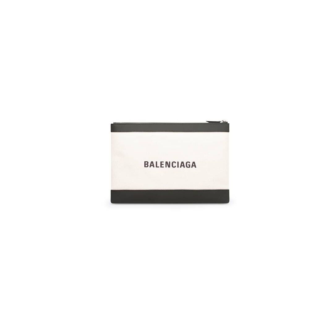 Men's Balenciaga Clip M Pouches Black | 7120RIBHL