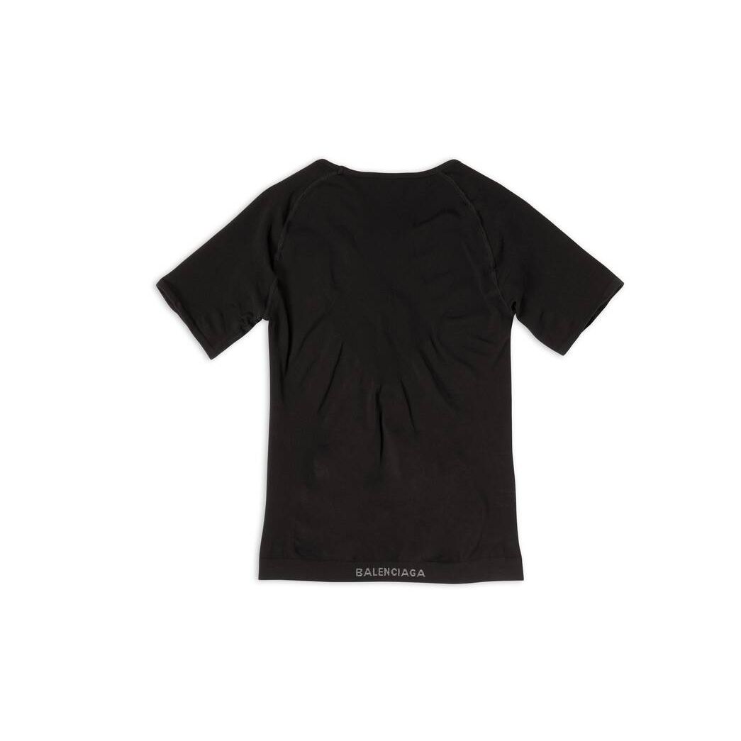 Men's Balenciaga Compression Short Sleeve T Shirts Black | 4985FDIWC