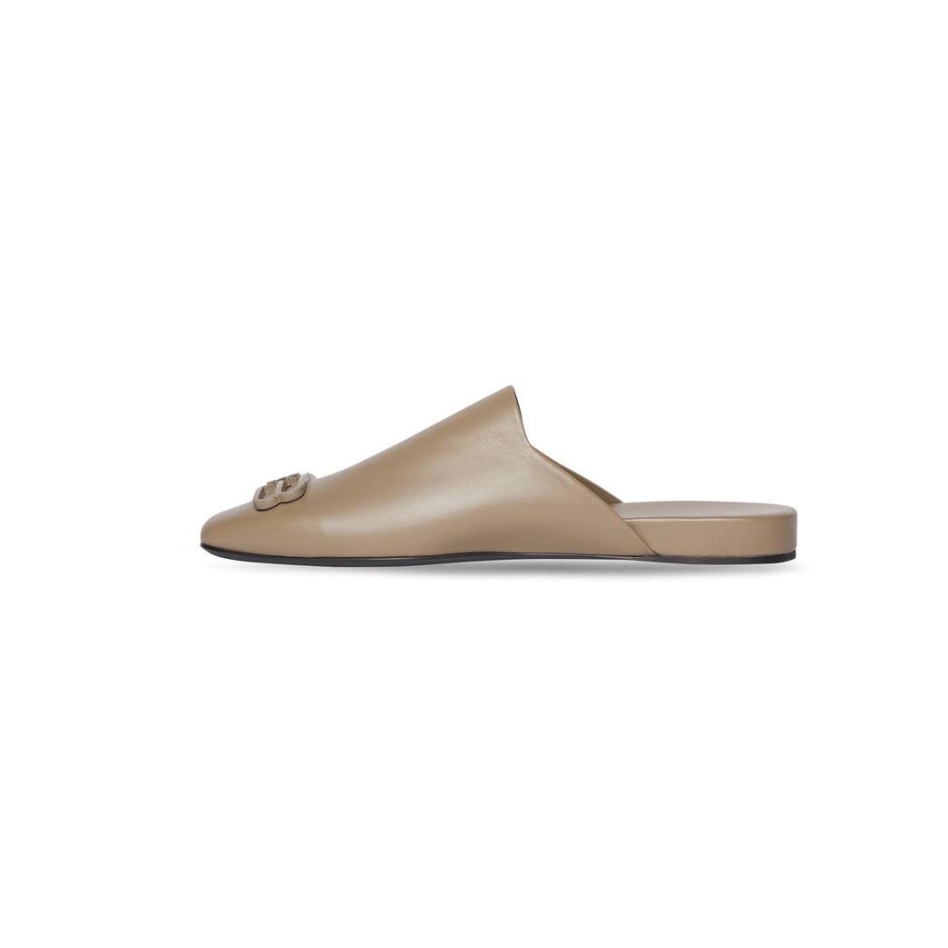 Men's Balenciaga Cosy Bb Icon Mule Sandals Beige | 2318ZACXS