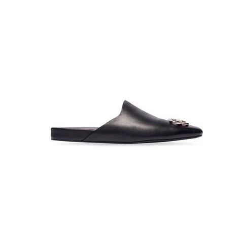 Men's Balenciaga Cosy Bb Mule Sandals Black | 2384AUPCE