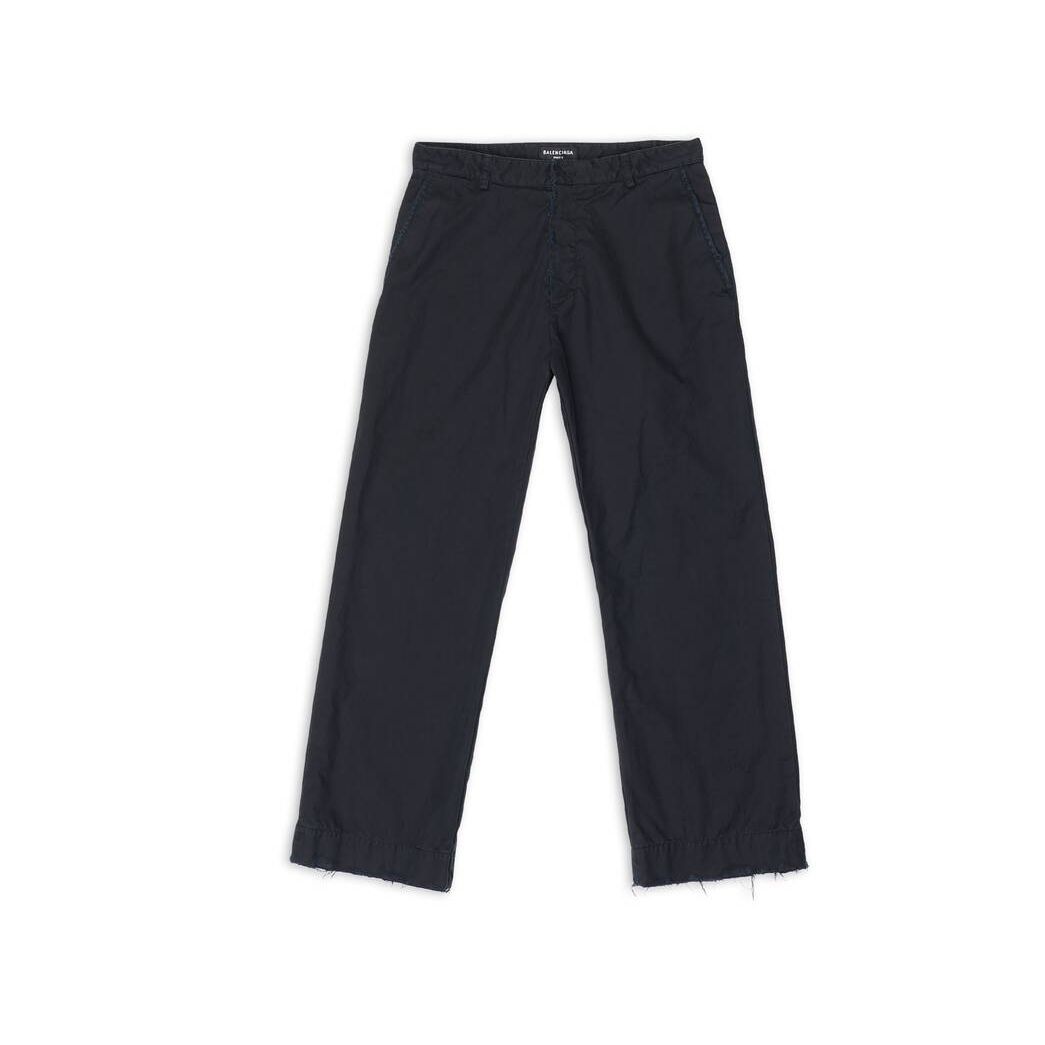 Men's Balenciaga Cropped Pants Black | 1067USNBD