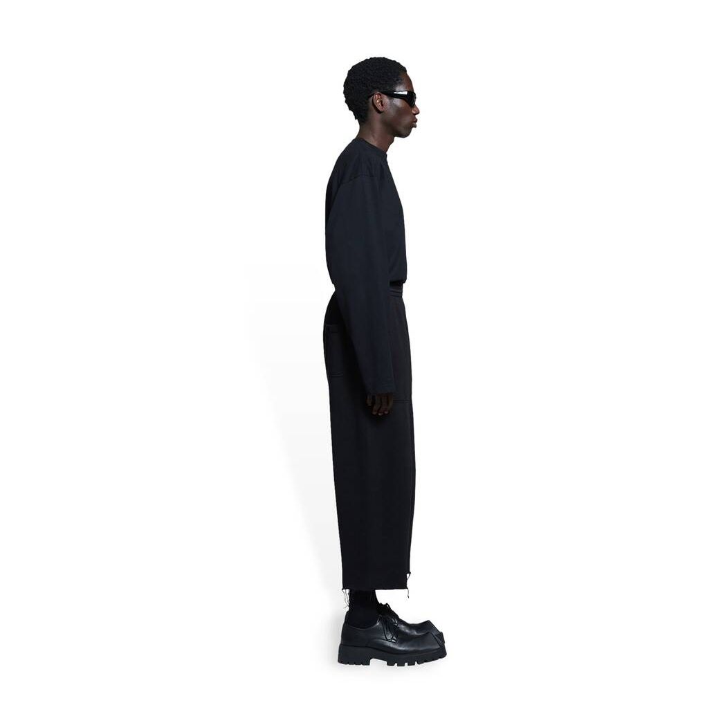 Men's Balenciaga Cropped Sweatpants Pants Black | 5469ZXHRU