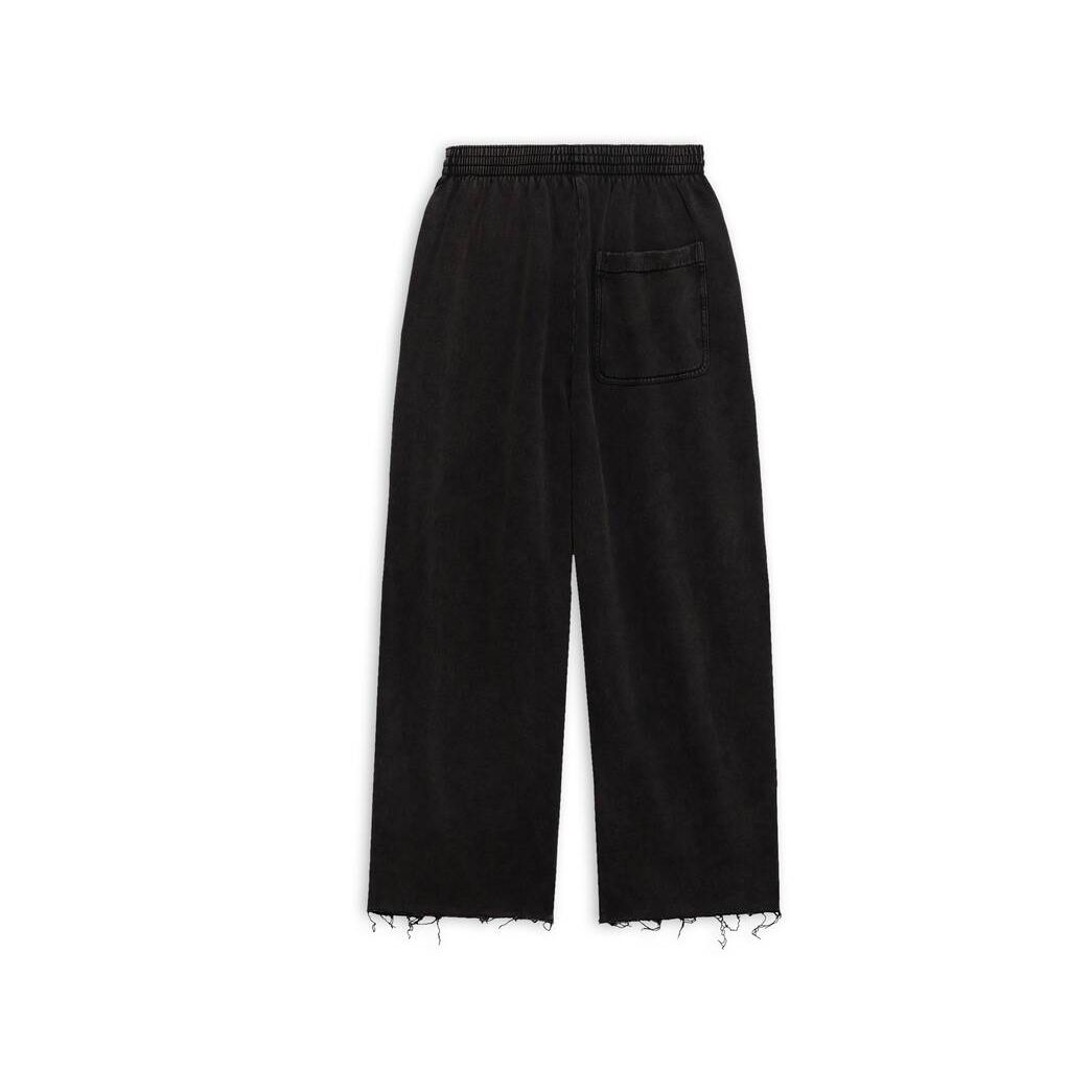 Men's Balenciaga Cropped Sweatpants Pants Black | 5469ZXHRU