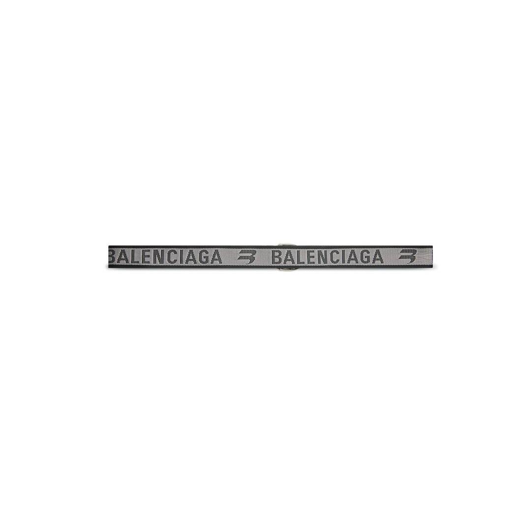 Men's Balenciaga D Ring Belts Grey | 5039HTKIZ