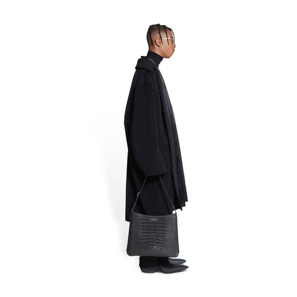 Men's Balenciaga Deconstructed Carcoat Jackets Black | 8450TOPHQ