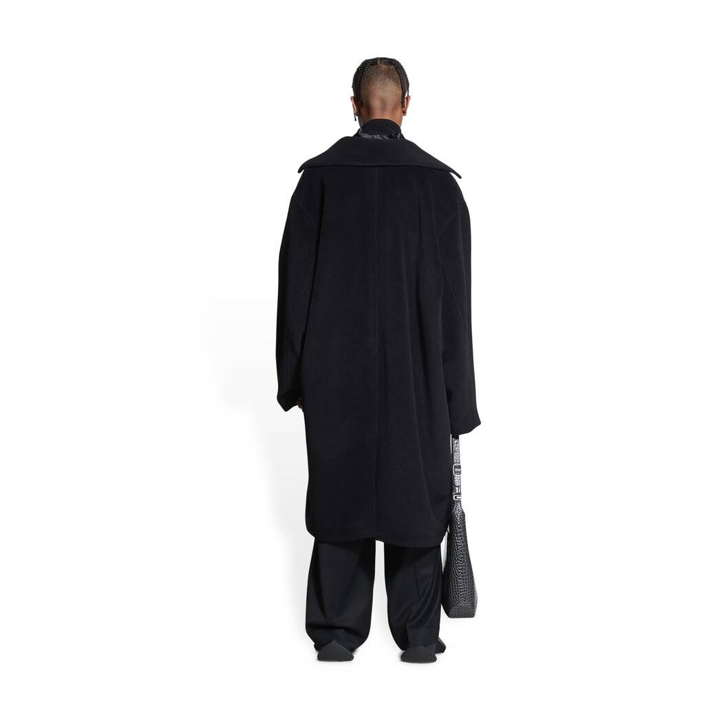 Men's Balenciaga Deconstructed Carcoat Jackets Black | 8450TOPHQ