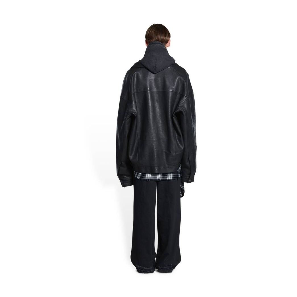 Men's Balenciaga Denim Style Jackets Black | 2708GJRYV