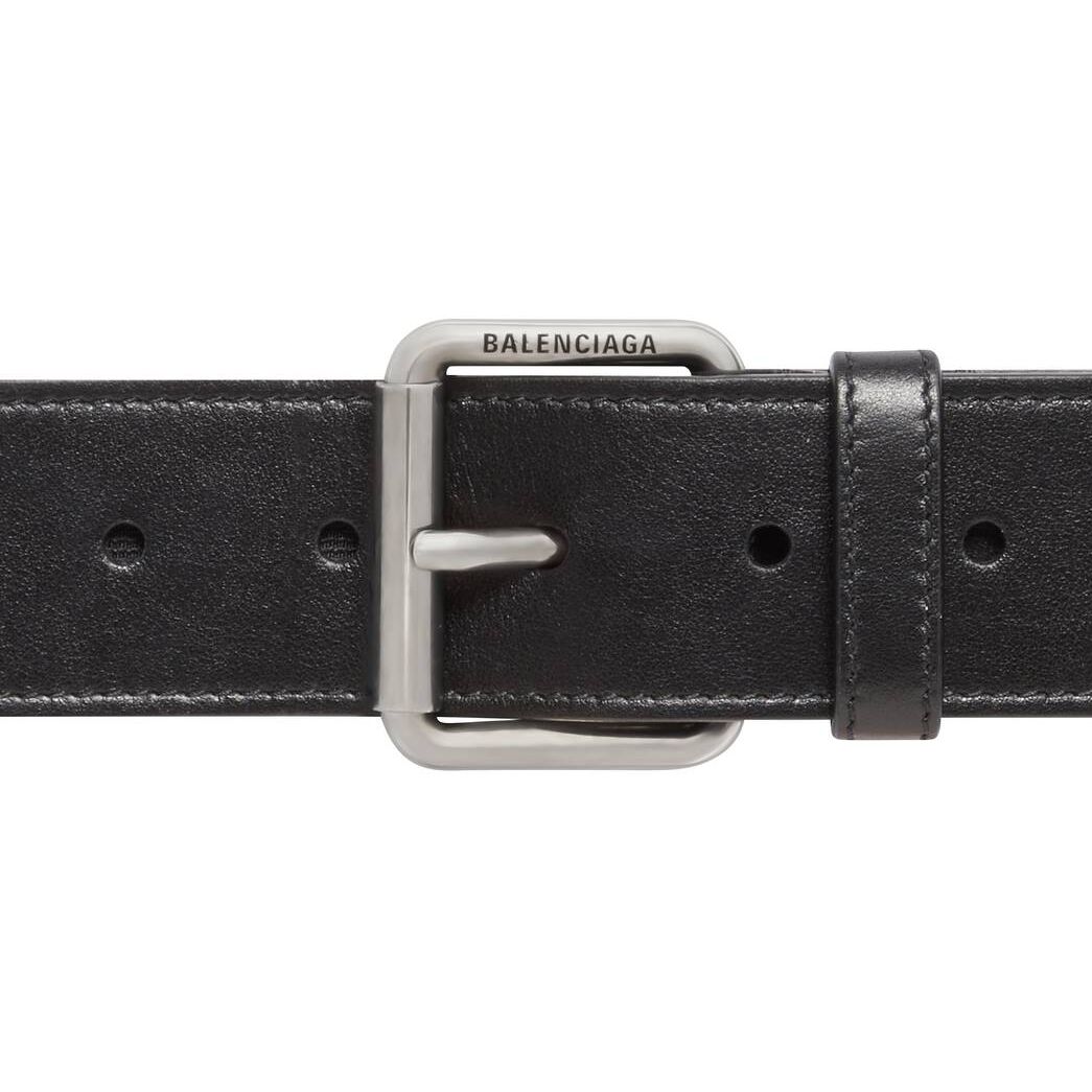 Men's Balenciaga Elastic Roller Buckle Belts Black | 2641ZVQCM