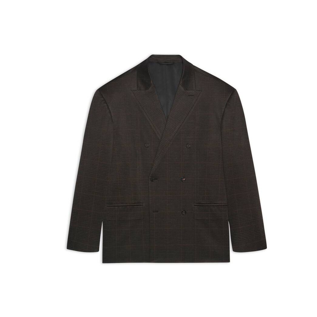 Men's Balenciaga Engineered Blazer Jackets Brown | 3924GIKUM