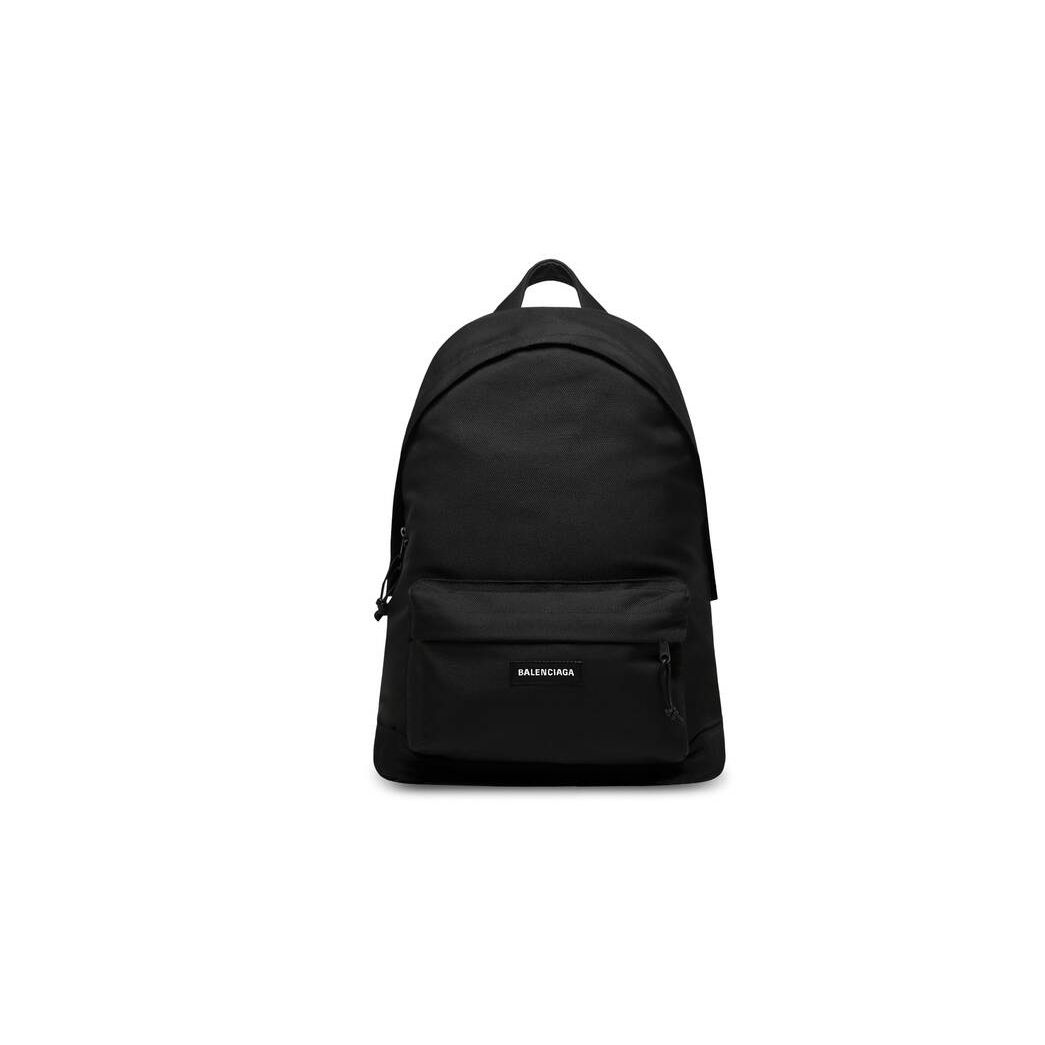 Men's Balenciaga Explorer Backpacks Black | 8036XGPHO