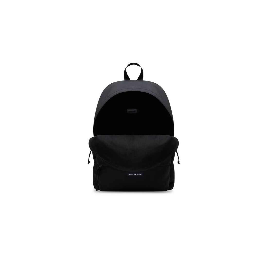 Men's Balenciaga Explorer Backpacks Black | 8036XGPHO