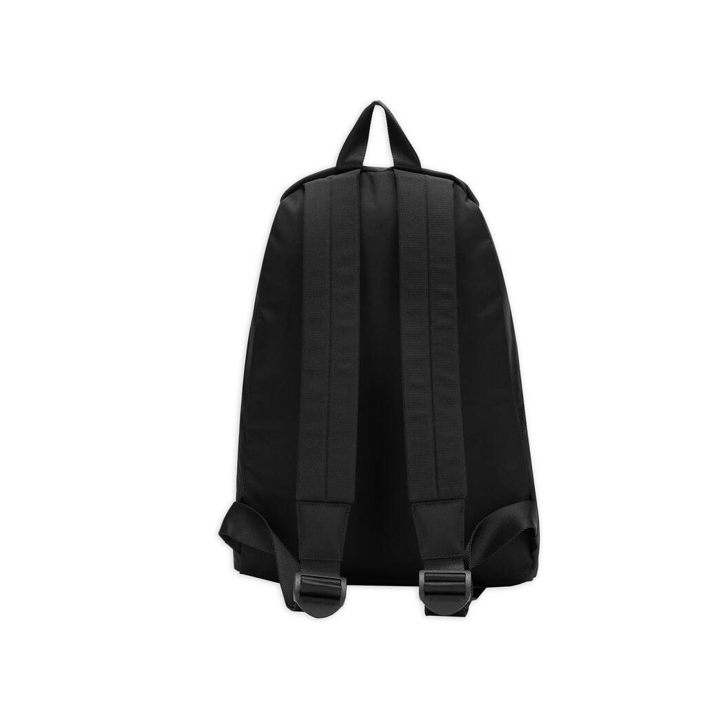 Men's Balenciaga Explorer Embroidered Backpacks Black | 4295UJYWL