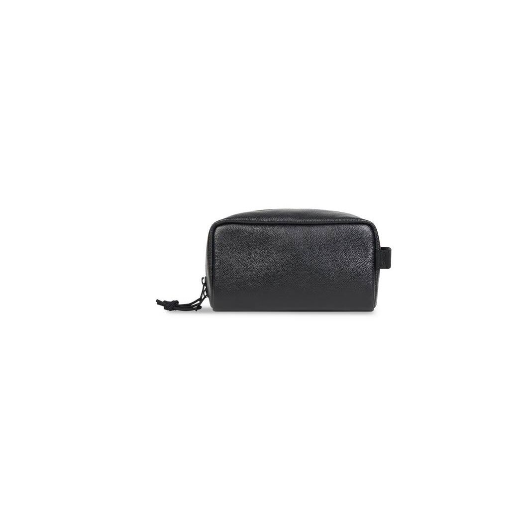 Men's Balenciaga Explorer Toiletry Pouch Equipment Black | 2174ATNVG