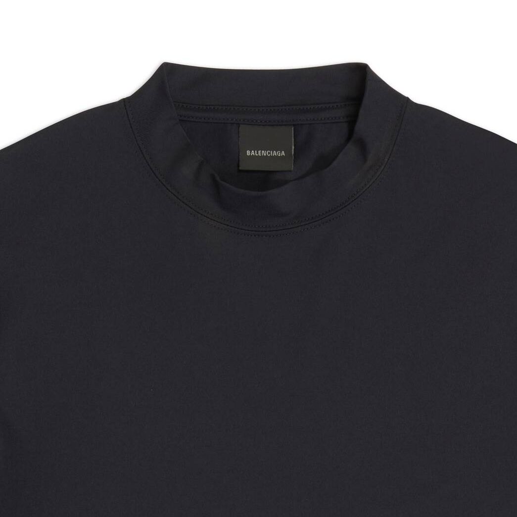 Men's Balenciaga Fitted T Shirts Black | 4516BILCS