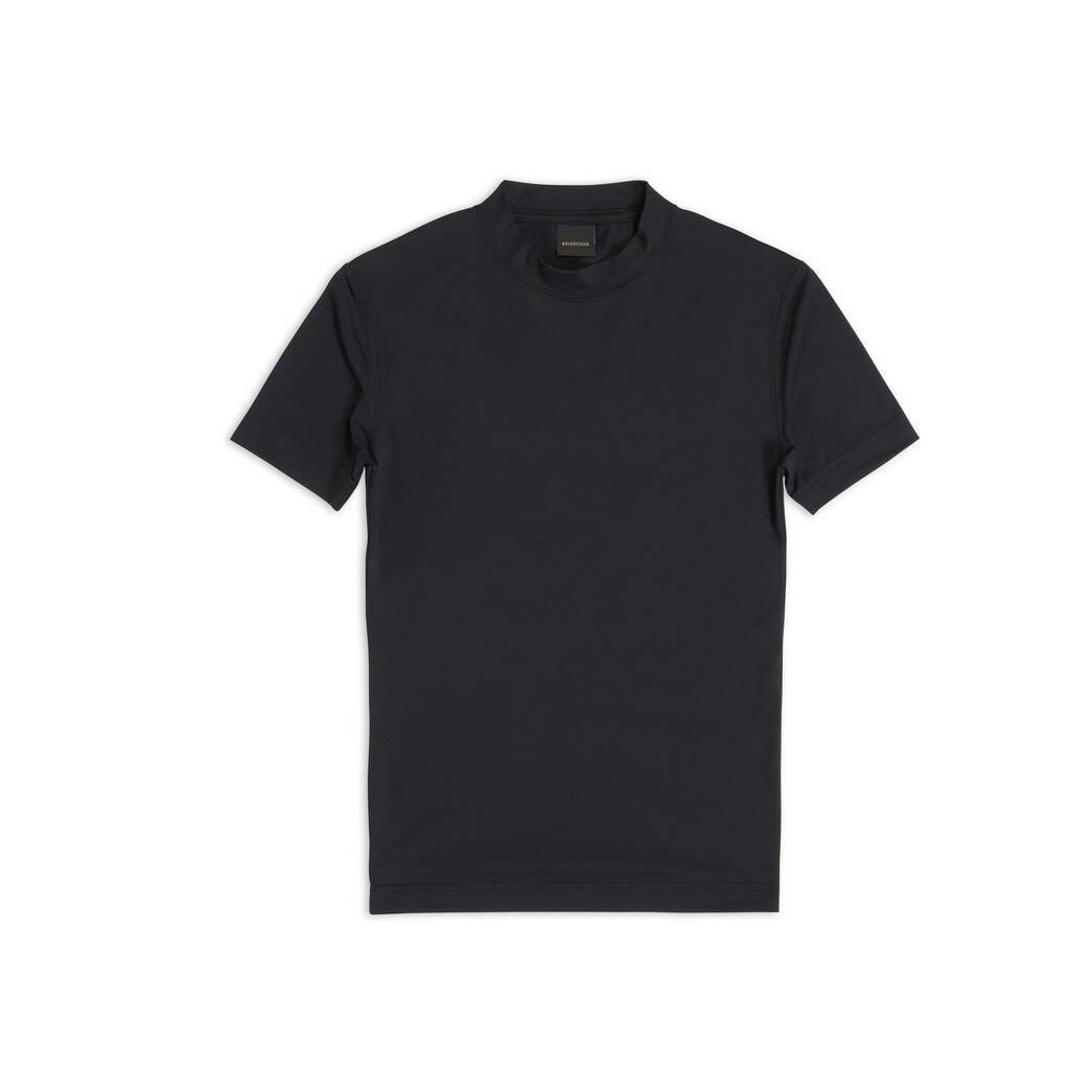 Men\'s Balenciaga Fitted T Shirts Black | 4516BILCS