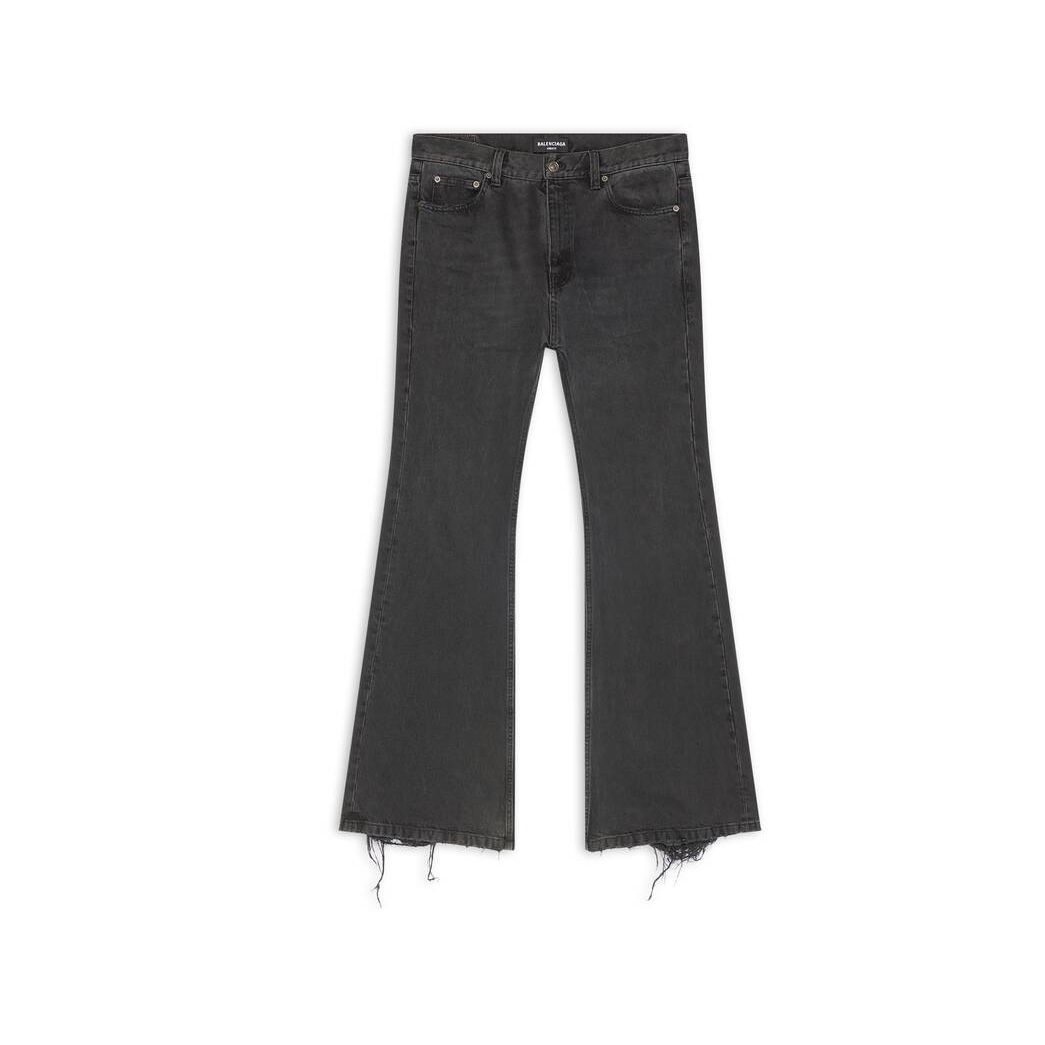 Men's Balenciaga Flared Pants Black | 4167MWUEQ